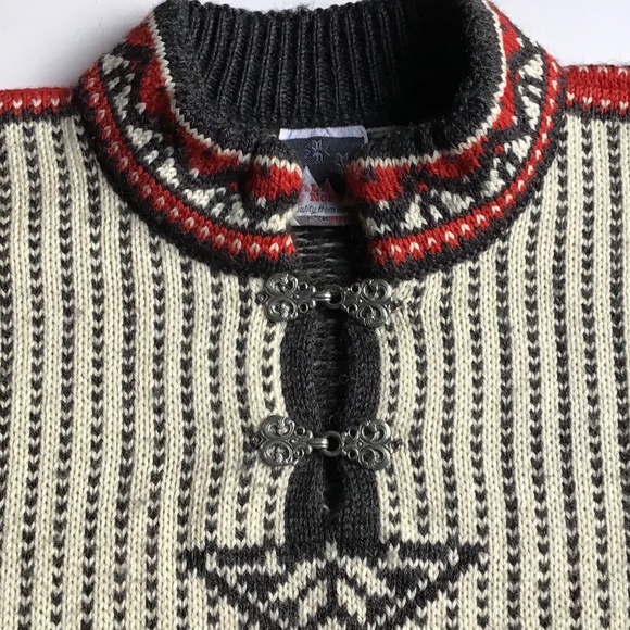 Dale of Norway Great cream colour unisex wool pullover Sz L made in Norway 🇳🇴 - Picture 2 of 6